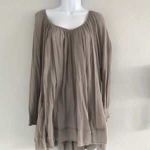 Free People Gray Swing Dress